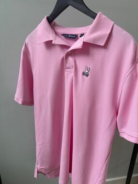 Psycho Bunny Pink Short-Sleeve Polo